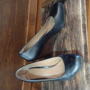 Clark's Black Wedge Shoe